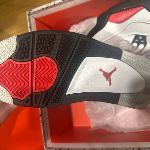 Jordan Kids Sneakers - White, Red, Black